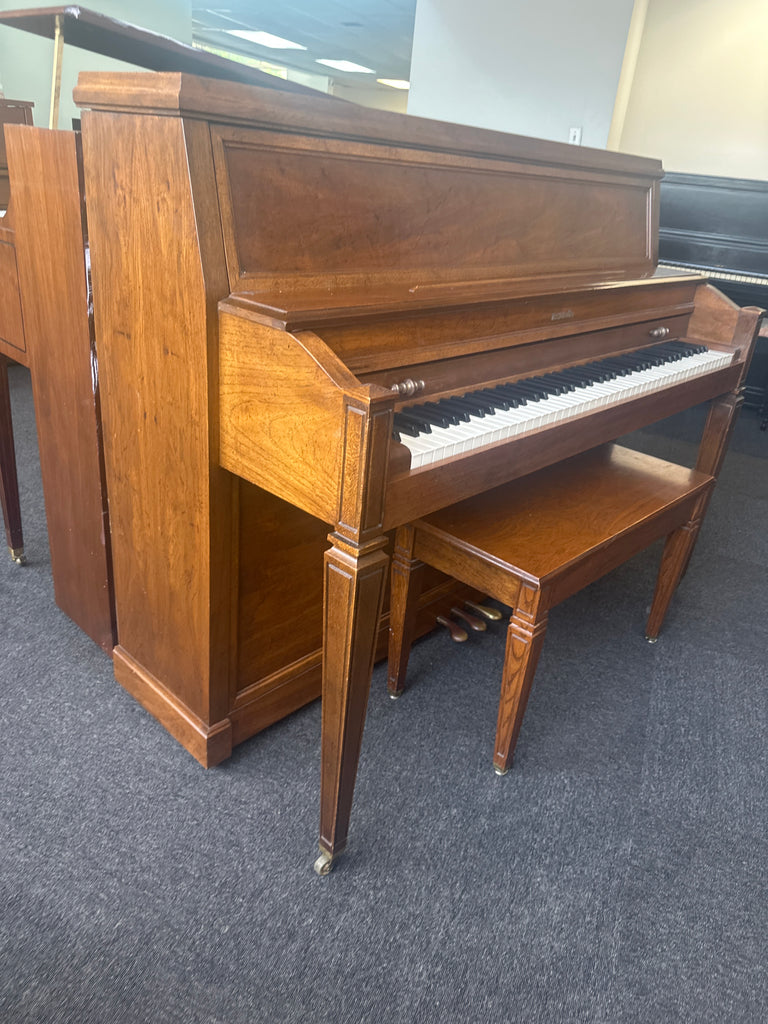 Baldwin console cabinet studio height